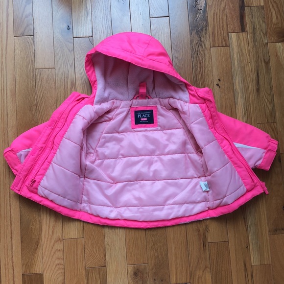 THE CHILDREN’S PLACE 2 in 1 Pink Infant Winter Jacket Size 12-18 Months. - Picture 5 of 6